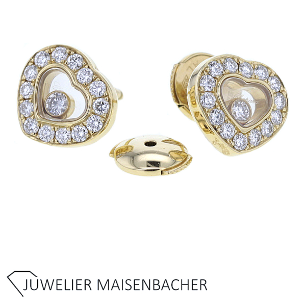 Chopard Ohrstecker Icons Happy Diamonds Hearts Gold – Bild 7