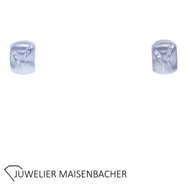Creolen/Ohrhänger mit Brillant Gold