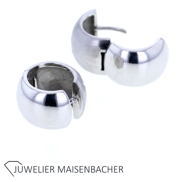 Creolen/Ohrhänger mit Brillant Gold – Bild 4