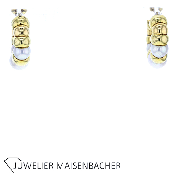Creolen mit Zuchtperle Gold