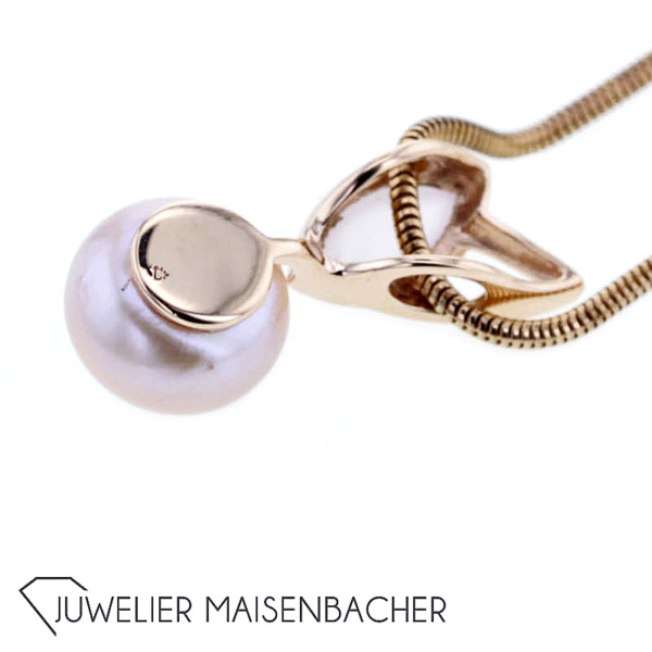 Juwelier Deiter Schmuckset Collier, Ring und Ohrhänger mit Perle und Rosenquarz – Bild 19