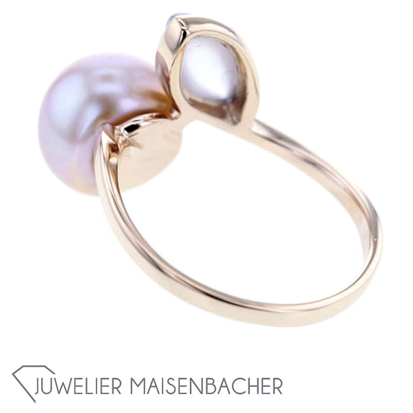 Juwelier Deiter Schmuckset Collier, Ring und Ohrhänger mit Perle und Rosenquarz – Bild 21