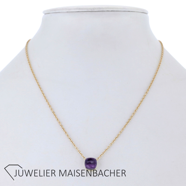 Pomellato Nudo Kette mit Amethyst Gold