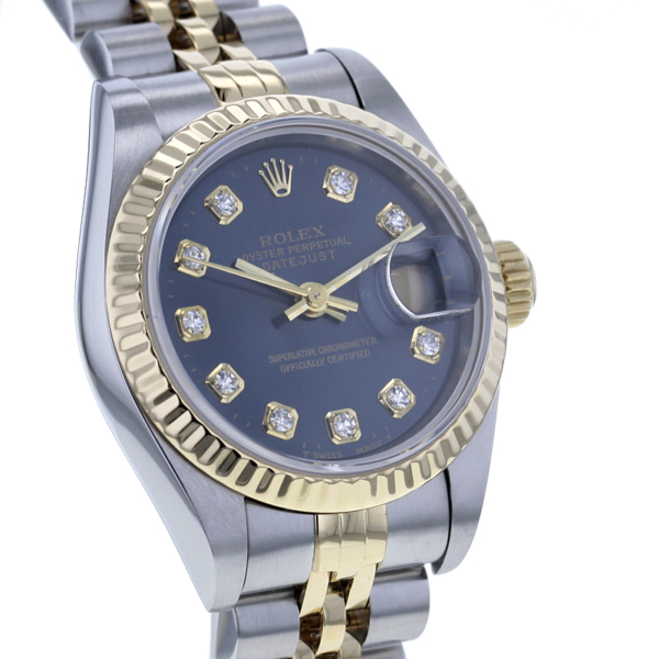 Rolex Lady-Datejust 69173, 10 Diamanten, Stahl/Gold, Box u. Papiere 1995 – Bild 3