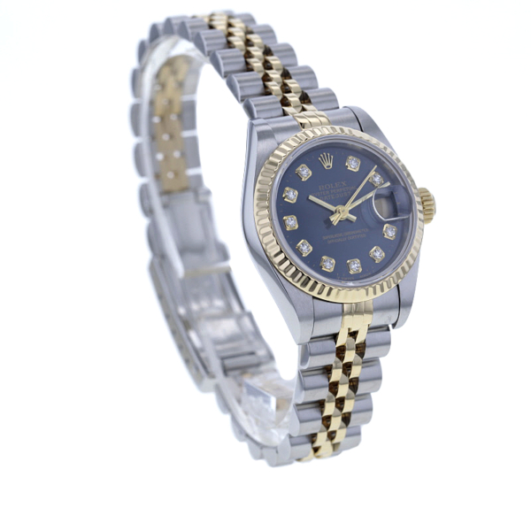 Rolex Lady-Datejust 69173, 10 Diamanten, Stahl/Gold, Box u. Papiere 1995 – Bild 4