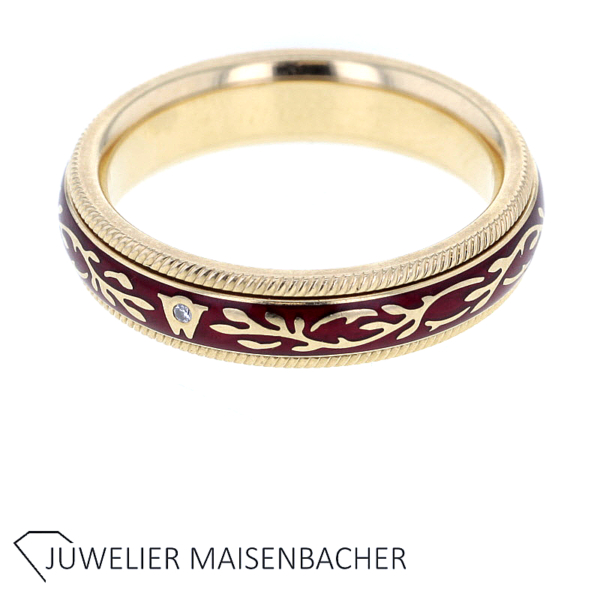 Wellendorff Dreh-Ring Chili Fantasie mit Brillant Gold – Bild 5