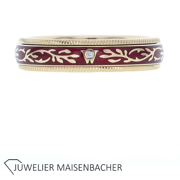 Wellendorff Dreh-Ring Chili Fantasie mit Brillant Gold – Bild 2
