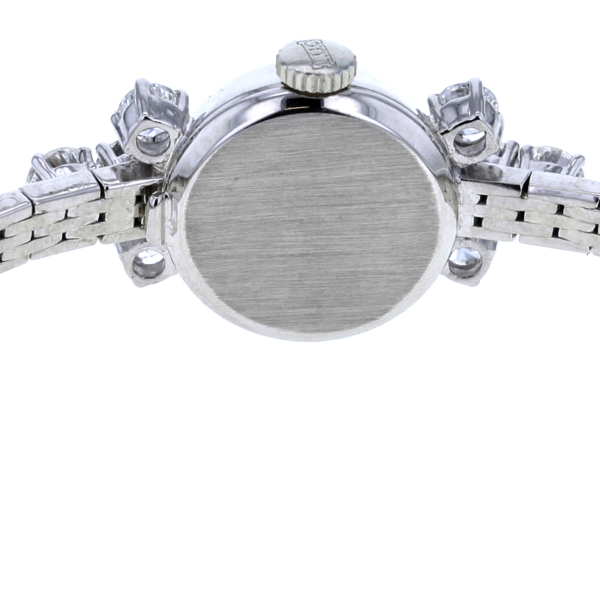L.U.Chopard Vintage Cocktail-Damenuhr 18 kt. Weißgold mit 8 Brillanten – Bild 7