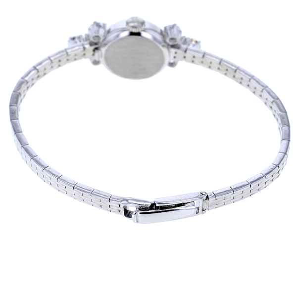 L.U.Chopard Vintage Cocktail-Damenuhr 18 kt. Weißgold mit 8 Brillanten – Bild 8