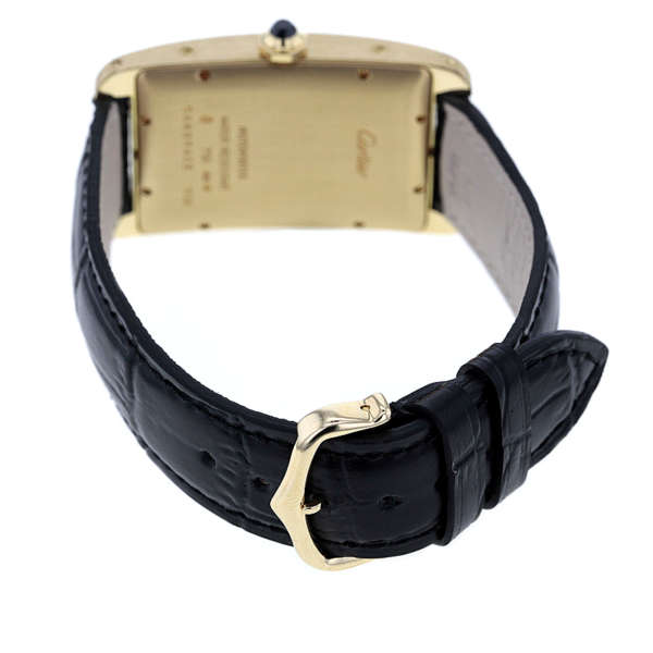 Cartier Tank Americaine Gelbgold 750/- großes Modell – Bild 8