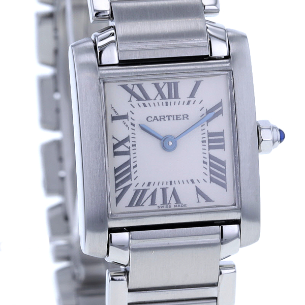 Cartier Tank Francaise 2384 Lady Edelstahl Quarz