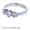 Exklusiver Ring mit 3 Brillanten insgesamt ca. 1,12 ct in Gold – Bild 3