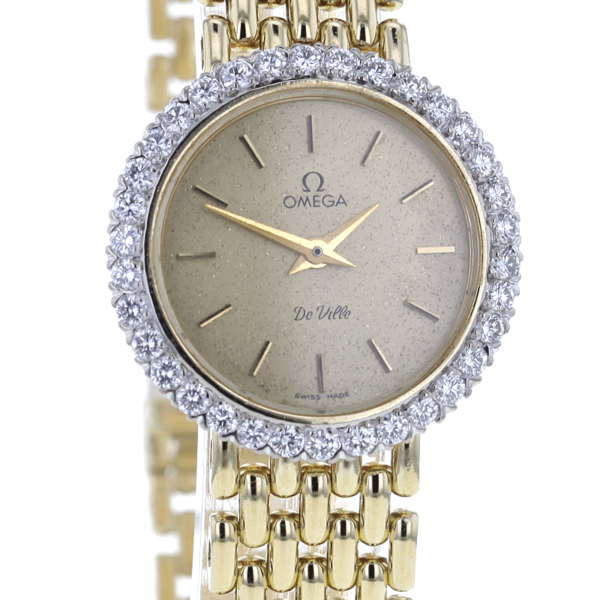 Omega De Ville - Gelbgold 750/- 34 Diamanten