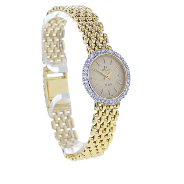 Omega De Ville - Gelbgold 750/- 34 Diamanten – Bild 3