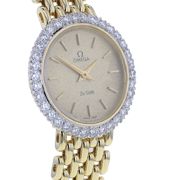 Omega De Ville - Gelbgold 750/- 34 Diamanten – Bild 4