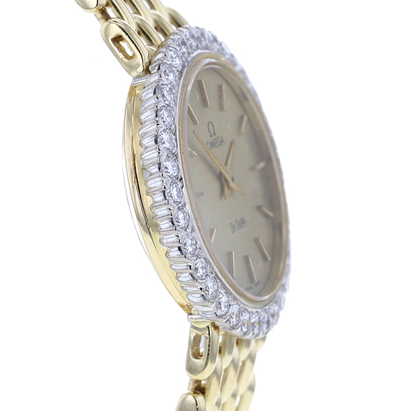 Omega De Ville - Gelbgold 750/- 34 Diamanten – Bild 5
