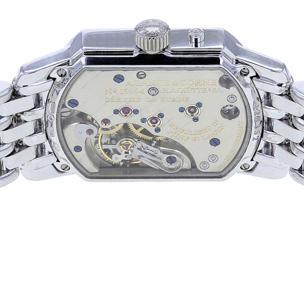 A. Lange & Söhne Arkade 153.027 Damen Weißgold 750/- blaues Blatt, Revision Lange – Bild 7
