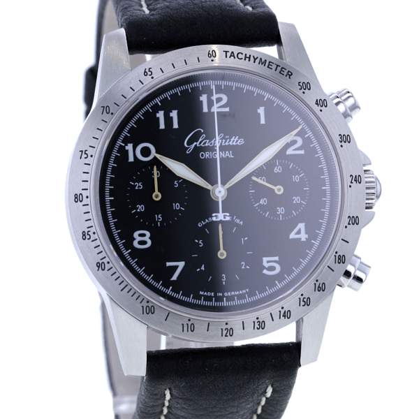 Glashütte Original Navigator Chronograph, Automatik GUB 10-60, Edelstahl