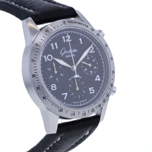 Glashütte Original Navigator Chronograph, Automatik GUB 10-60, Edelstahl – Bild 3