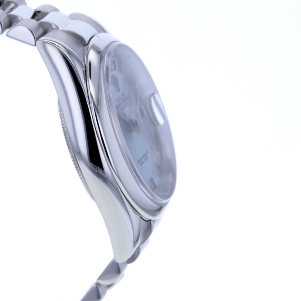 Rolex Day-Date 36 Ref. 118206, Platin 950/-, eisblau, Revision Rolex 2024, Top! – Bild 5