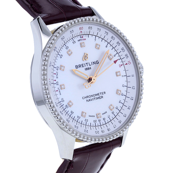 Breitling Navitimer Automatic 35, 	A17395211A1P3, Permutt 12 Diamanten – Bild 4