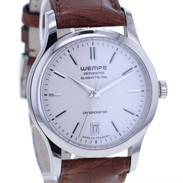 Wempe Zeitmeister Automatik Chronometer, Edelstahl, ungetragen