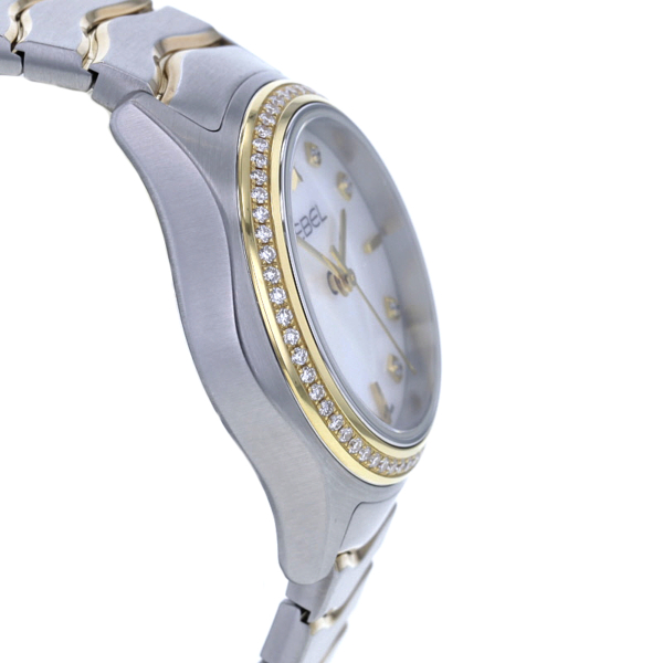 Ebel Classic Wave Lady Stahl/Gold Diamanten, Perlmutt-Blatt, ungetragen – Bild 5