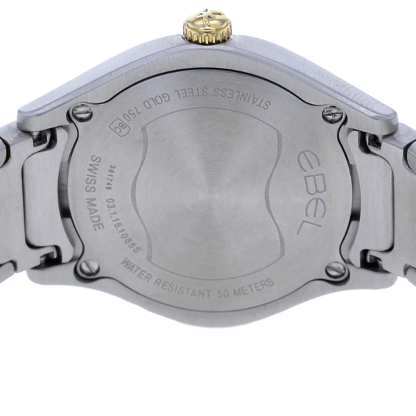 Ebel Classic Wave Lady Stahl/Gold Diamanten, Perlmutt-Blatt, ungetragen – Bild 7
