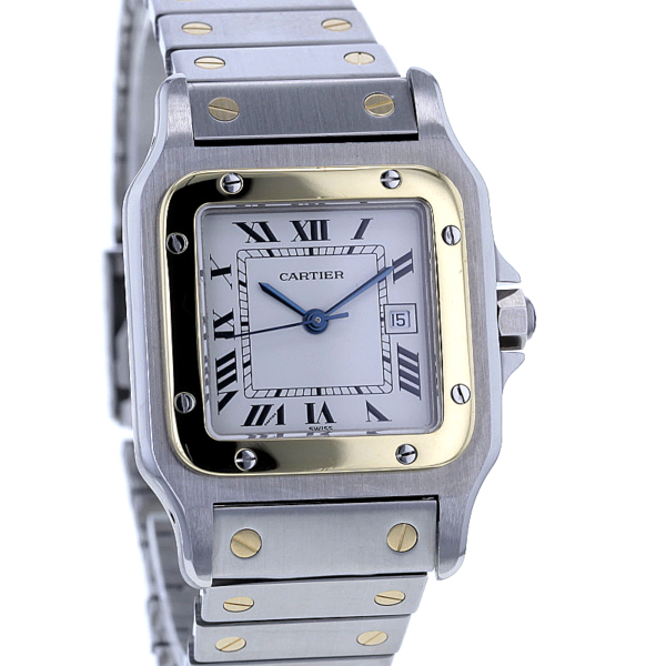 Cartier Santos Automatic Edelstahl u. Gelbgold 750/-