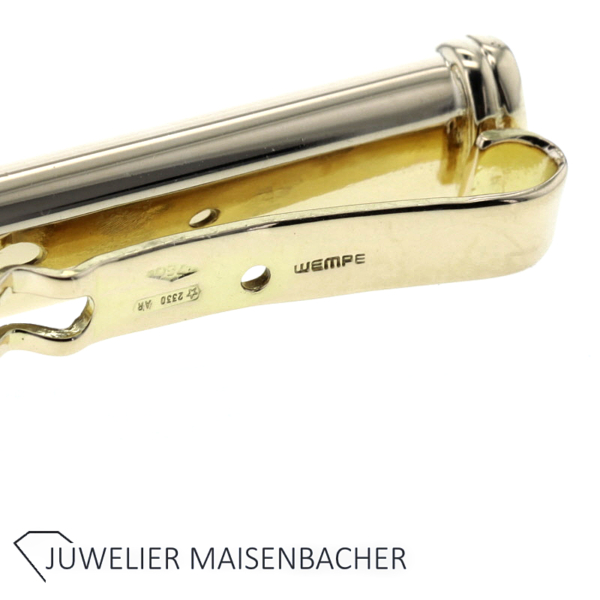 Wempe Krawattenschieber in 750er Gelbgold – Bild 5
