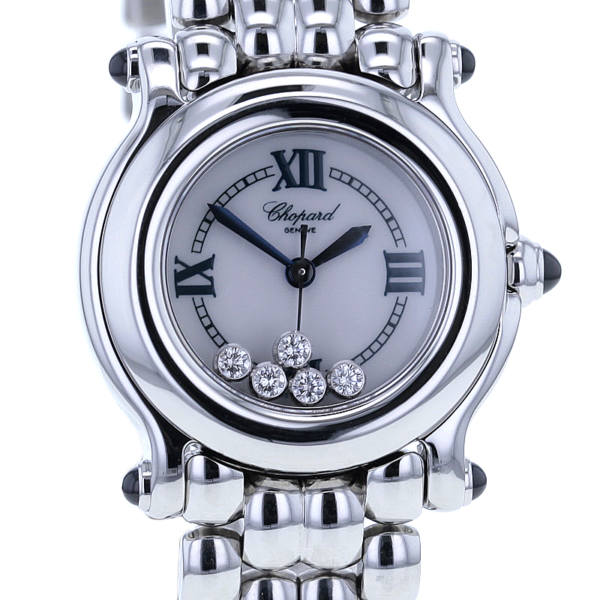 Chopard Happy Sport Lady Edelstahl 5 Brillanten 5 Saphire, ref. 8245