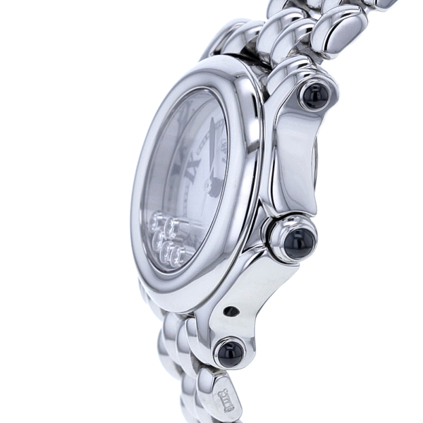 Chopard Happy Sport Lady Edelstahl 5 Brillanten 5 Saphire, ref. 8245 – Bild 6