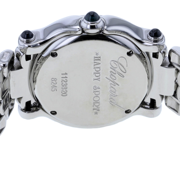 Chopard Happy Sport Lady Edelstahl 5 Brillanten 5 Saphire, ref. 8245 – Bild 7