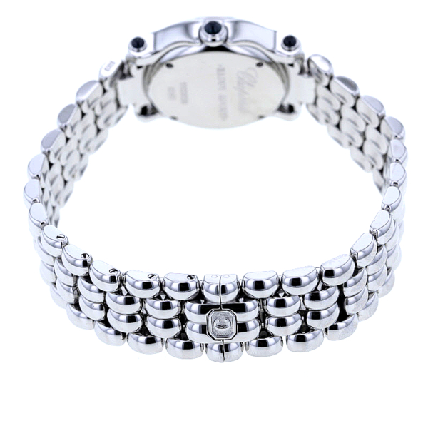 Chopard Happy Sport Lady Edelstahl 5 Brillanten 5 Saphire, ref. 8245 – Bild 8