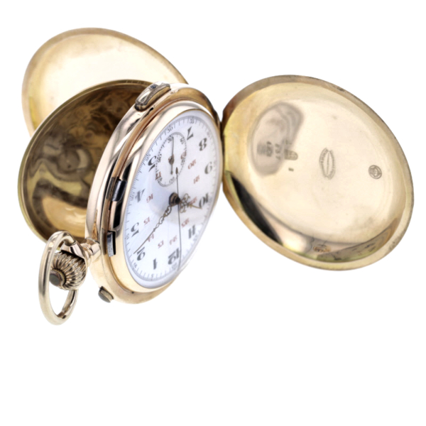 Audemars Frères Geneve Roségold 585/- Savonette Taschenuhr mit Viertelrepetition – Bild 7