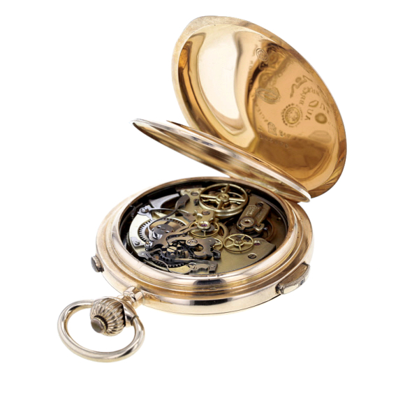 Audemars Frères Geneve Roségold 585/- Savonette Taschenuhr mit Viertelrepetition – Bild 6