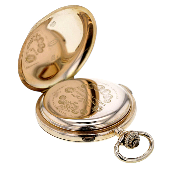 Audemars Frères Geneve Roségold 585/- Savonette Taschenuhr mit Viertelrepetition – Bild 4