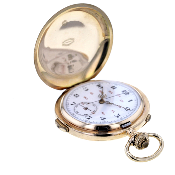 Audemars Frères Geneve Roségold 585/- Savonette Taschenuhr mit Viertelrepetition