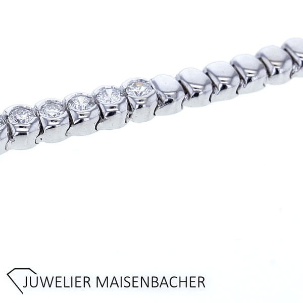 Collier in 750er Weißgold mit Brillanten – Bild 5