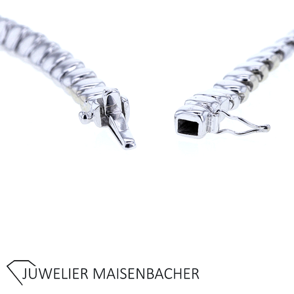 Collier in 750er Weißgold mit Brillanten – Bild 6