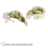 Wunderschöne Schanier Creolen in 585er Gelbgold  mit Zirkonia – Bild 5