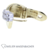 Wunderschöne Schanier Creolen in 585er Gelbgold  mit Zirkonia – Bild 3
