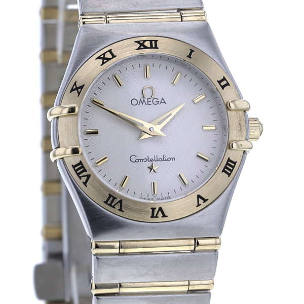 Omega Constellation Lady Full Bar Edelstahl/Gelbgold 750/- Quarz
