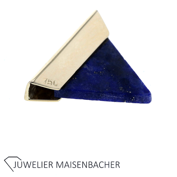 Niessing Halsreif mit Lapislazuli Anhänger in 750er Gelbgold – Bild 4