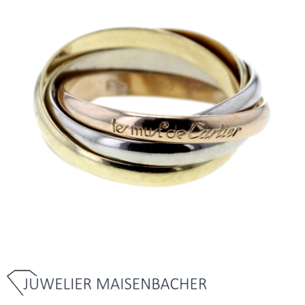 Cartier Trinity Ring fünfreihig 750er Tricolor