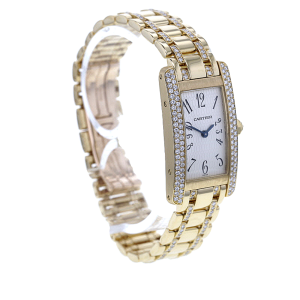 Cartier Tank Americaine Lady Gelbgold 750/- 217 Diamanten Ref. 1710 – Bild 4