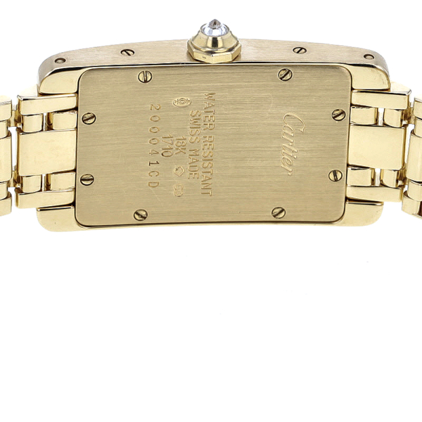Cartier Tank Americaine Lady Gelbgold 750/- 217 Diamanten Ref. 1710 – Bild 7